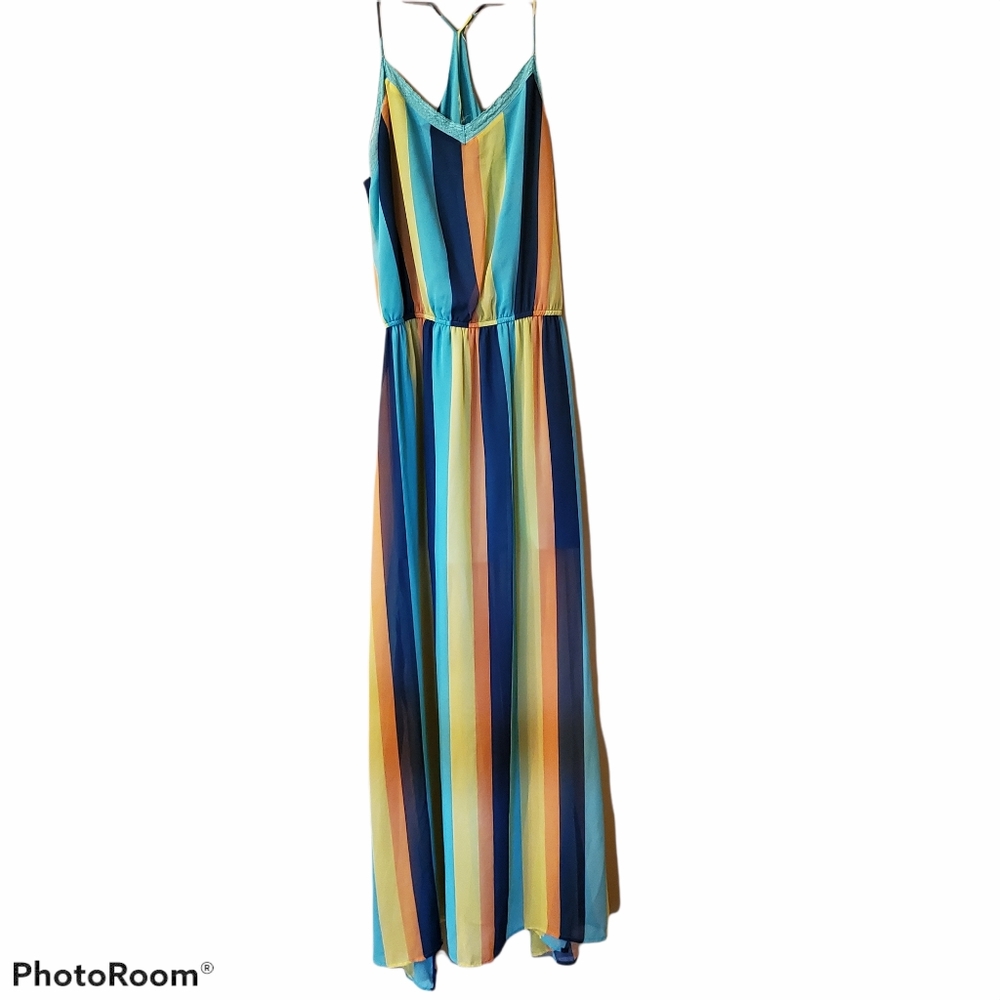 Umgee Sheer Striped Maxi